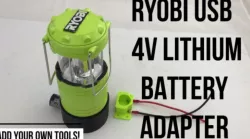 RYOBI USB Lithium 4V Battery Adapter and Pop-up Lantern