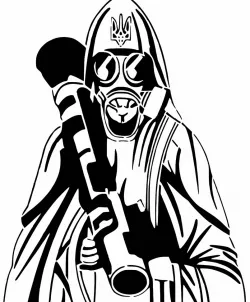 Saint Javelin stencil