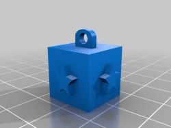 Star cube keychain