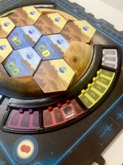 Terraforming Mars: Ares Expedition - 3D Mars Board and Temperature/Oxygen Tracks