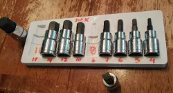 Tray for Harbor Freight Metric Hex 9 pcs Socket Set