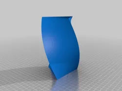 Twisted Triangle Vase