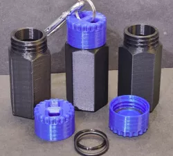 waterproof keychain container / Portable ashtray 