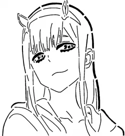 Zero Two stencil 5