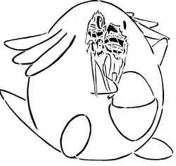 Zombie Chansey stencil