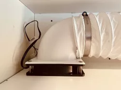 120 mm Fan to 100 mm adapter - Elbow