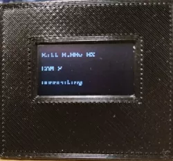 128 x 64 oled display Bezel (0.96")