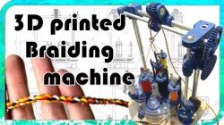 3D printed braiding machine