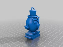 60mm Owl keychain