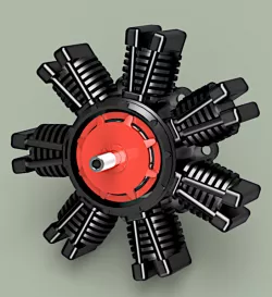 7 Cylinder Radial Engine