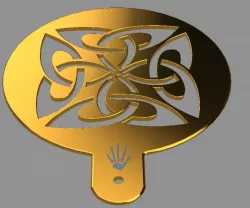 Bread / Cake Stencil - Celtic 8 Design
