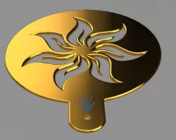 Bread Stencil - Sunflower Design 