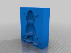 Butt plug Mold for conductive silicon with partitions