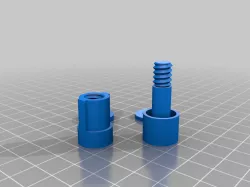 Button for a handle pushing