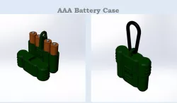 Carabiner AAA Battery Case