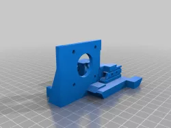 carro X extrusión directa ventiladores
