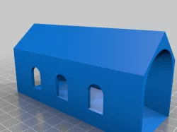 Covered bridge for toy cars