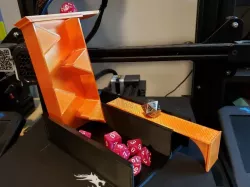Dice tower with integrated storage