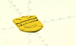 Dredd badge with customisable name