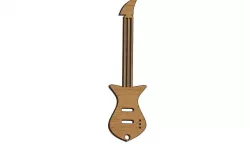 Electric Guitar Keychain