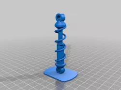 Fully printable shock absorber keychain fidget working Print-in-place 