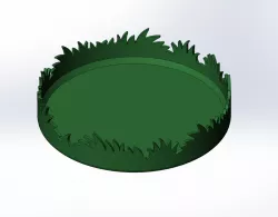 Grass Silhouette Planter Drip Tray