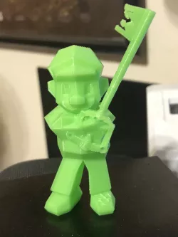 Green Mario with Keyblade