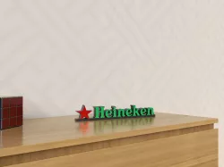 Heineken glowing 3 mm ledbar