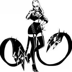 LOL KDA Evelynn stencil