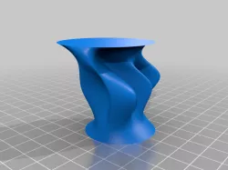 Modern splat or mold vase 