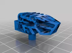 Modified Bionicle roodaka head (female neck connection)