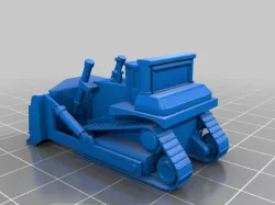 N Scale copper mine dozer