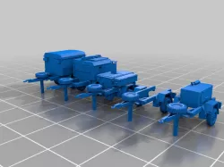 N Scale military trailers remix from cults3d