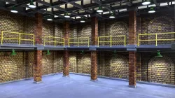 Old Factory Building Interior Set Collection