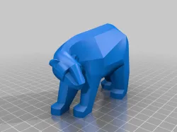 ours origami (bears) low poly