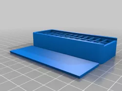 Parametric button cell storage box