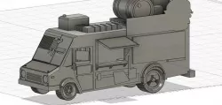 Post Apocalyptic Food Truck - 28mm