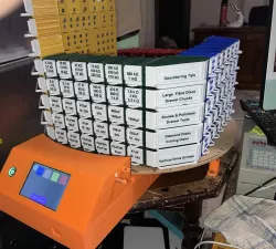 Rotating Carousel for Parts Containers