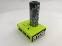 RYOBI USB Lithium Battery Power Bank and Light