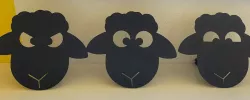 Sheep toilet paper holder