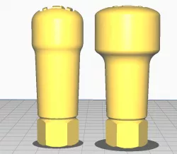 Short shift knob for Beat PP1 kei car.  2 sizes, 2 textures, with Logo