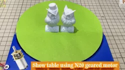 Show table using N20 geared motor