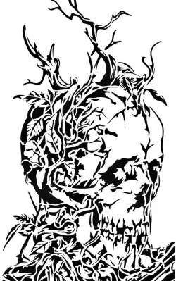 Skull Stencil 7