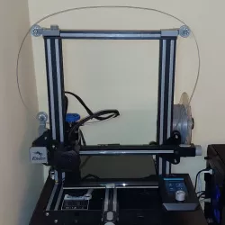 Snap-on 2020 rail bearing filament guide for Ender 3 V2 - with 6mm bb and printed bearing