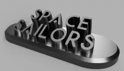 Space Sailors Name Plate