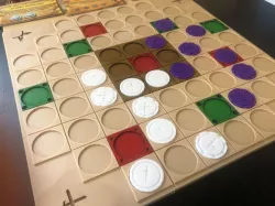 Tash-Kalar Deluxe board and token upgrades with storage insert (All expansions)