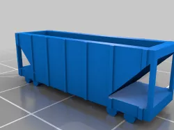 Ticket to Ride scale Hopper Car (3 Bay Open)