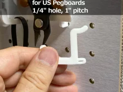 US Pegboard Hooks ( 1/4" hole, 1" pitch )