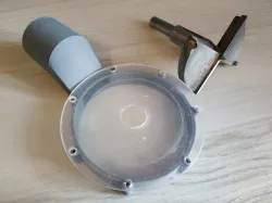 Vacuum cleaner nozzle for forstner drill