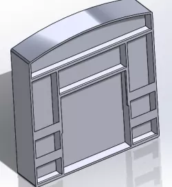 Wall mounted sticky note station